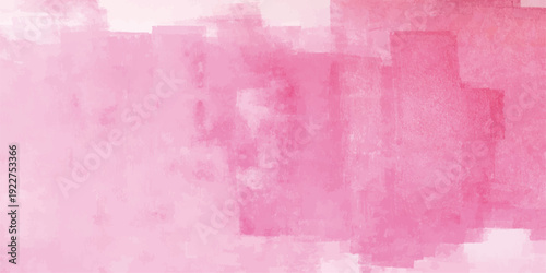 Abstract watercolor background with pink and purple splashes features a vintage grunge texture on aged paper canvas for a retro art backdrop