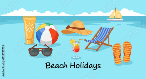 Beach Accessories and Summer Holiday Items.