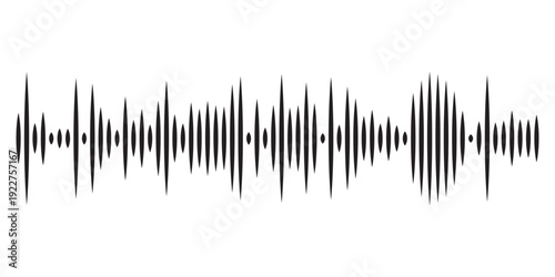 Sound waves vector illustration design template