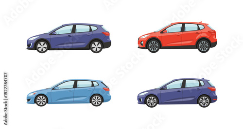 Gardener icons collection in cartoon style. Set of gardener people pictures in different shape and color