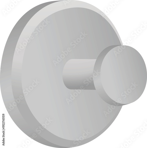 Isolated metal hook. vector illustration