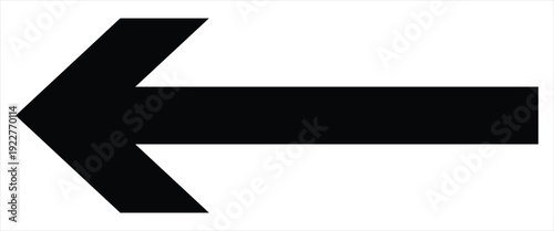 Horizontal straight long black arrow icon. Vector illustrator. Isolated long arrow icon use graphic design. Illustration on white background.  