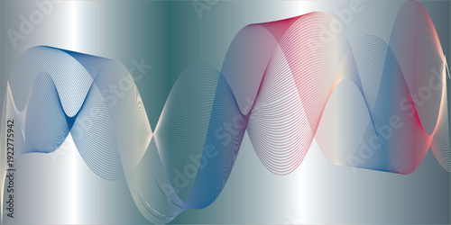 abstract blue wave multi line on the white background image unique pattern graphics element modern summer creative gradient effect on the vector illustration futuristic technological canvas template