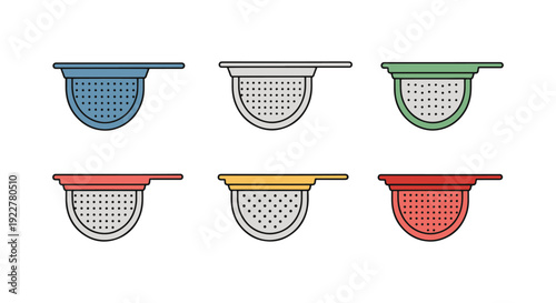 Lab Strainer Line minimal smooth color illustration