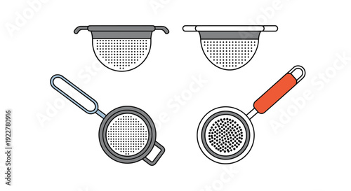 Lab Strainer Line modern abstract creative illustration