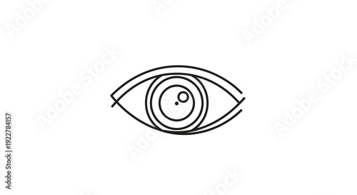 Detailed drawing of a human eye.