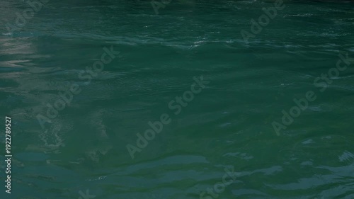 Close up shot of clean river water