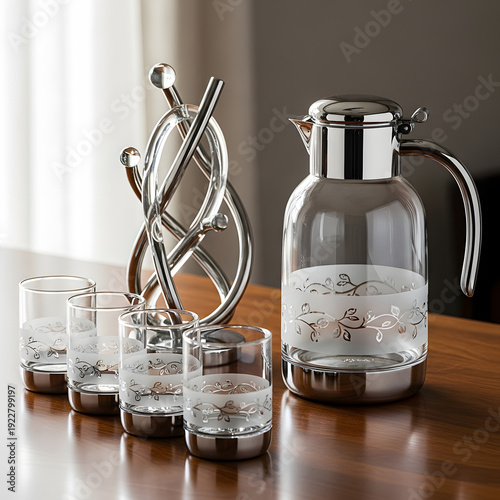 Clear glass bottle with cork stopper isolated on transparent background viewed from front perspective, Clear glass bottle with cork, isolated on white background, suitable for storing liquids, 
