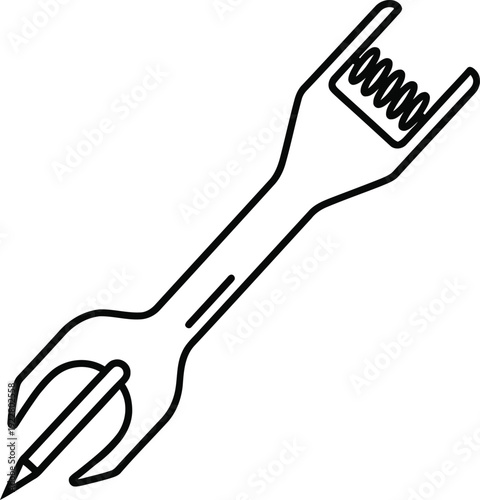 A combination wrench with adjustable jaw