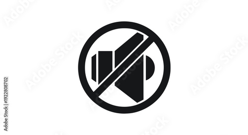 Mute Conversation simple creative color illustration