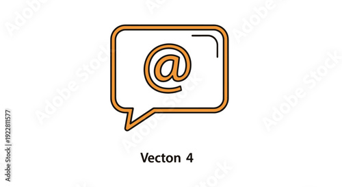 Mention Notification minimal vivid color vector