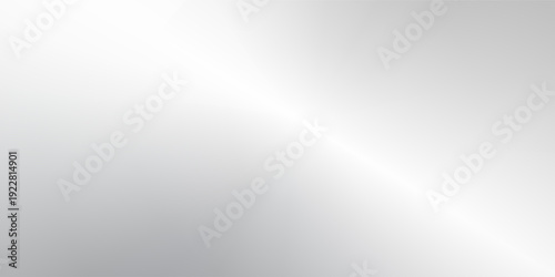 Silver foil background with metal mirror texture. Chrome gradient surface with light gloss simple abstract