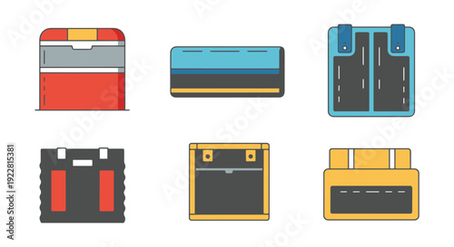 Mat Foundation Line minimal abstract art vector