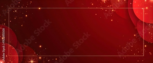 red christmas background with snowflakes