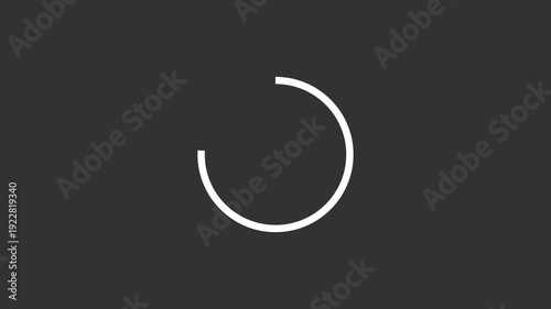 4K Loading circle icon, loading circle animation loading circle line animation on green screen background, loading icon for download progress, load game data, buffering process,