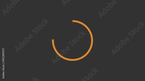 4K Loading circle icon, loading circle animation loading circle line animation on green screen background, loading icon for download progress, load game data, buffering process,