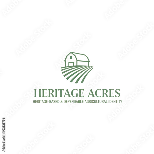 Heritage Acres Sustainable Agriculture Barn Logo