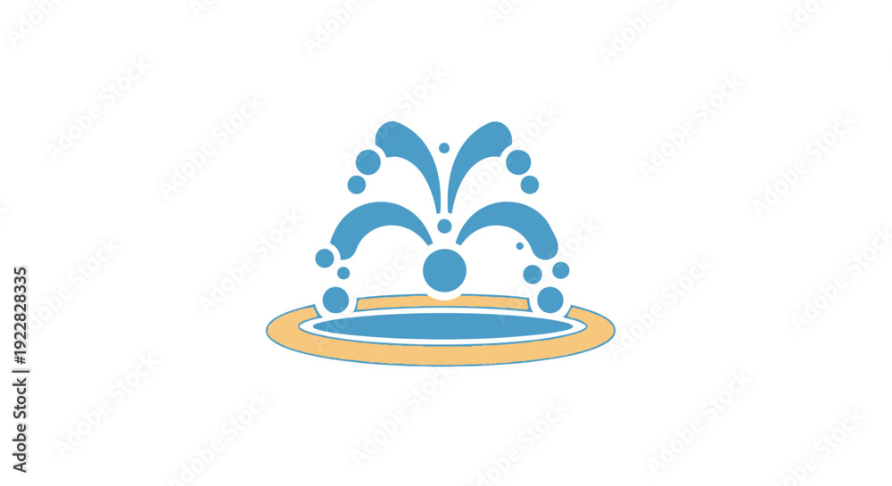 Fototapeta premium Drinking Fountain Water Feature Design.