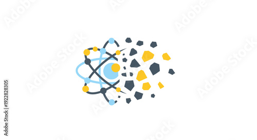 Atomic Structure Model Molecular Science.