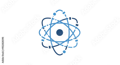 Atom Symbol Science Energy Icon.