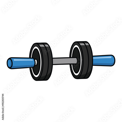 Dumbbell weight icon for gym and strength training