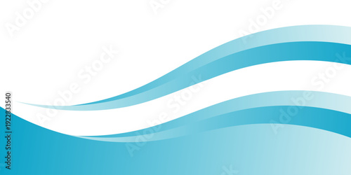 Konstfotografi Dynamic Blue Wave Motion Background with Flowing Cyan Curves and White Accents f