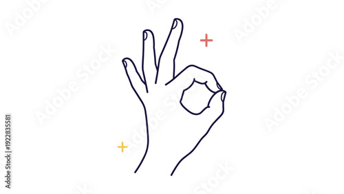 Human hand making the okay gesture with thumb and index finger forming a circle to indicate agreement, success, and positive approval.