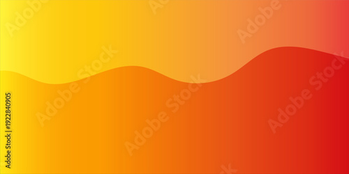 Abstract Wavy Gradient Background with Vibrant Orange and Red Fluid Layers