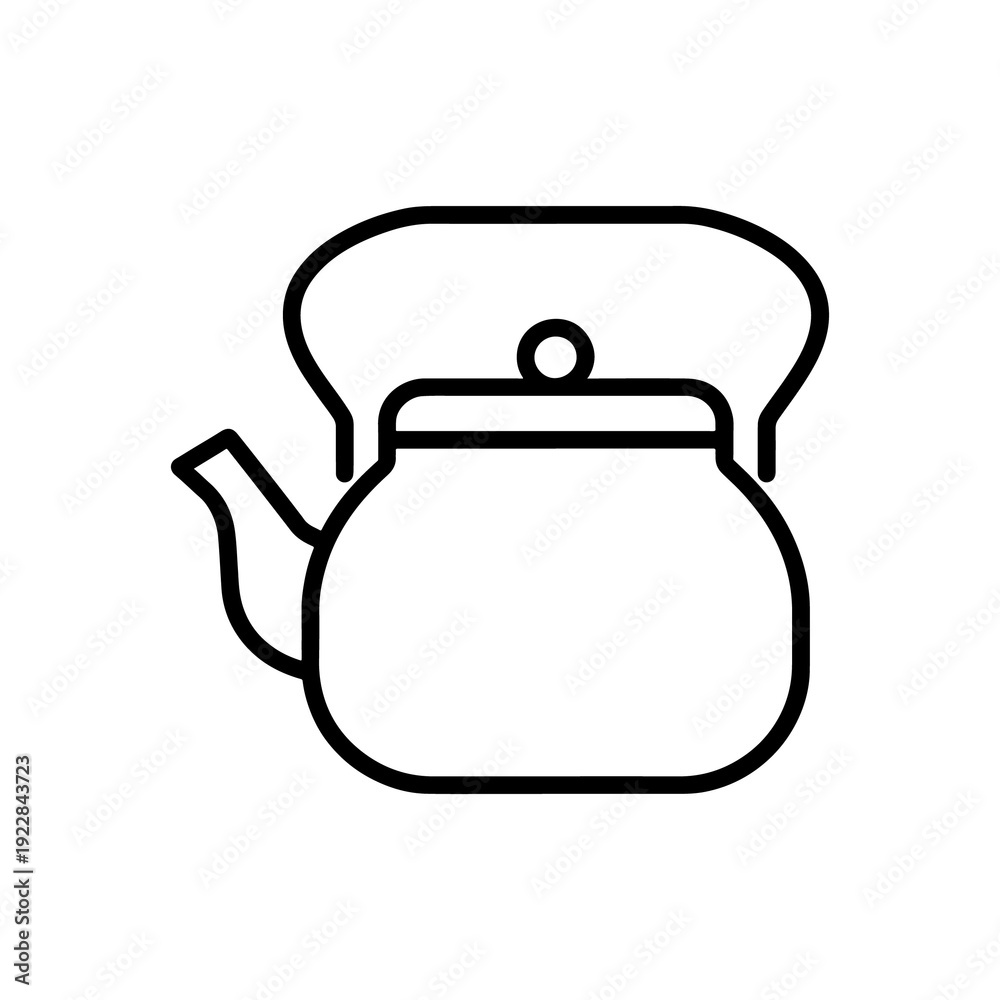 Obraz premium Kettle illustration isolated on white background