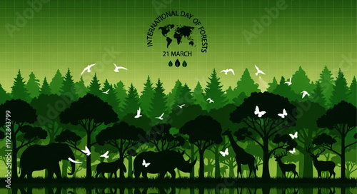 International Day of Forests celebrates nature and wildlife with a diverse ecosystem of trees and animals
