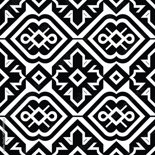 Abstract Organic Line Pattern With Monochrome Shapes and Hand-Drawn Textures