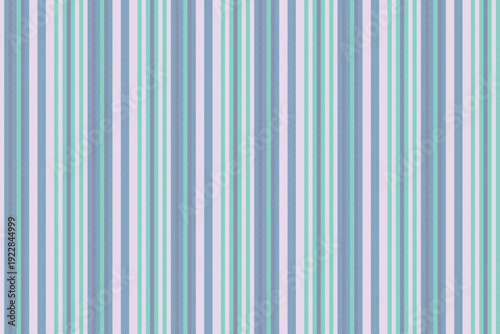 Pnterior texture seamless pattern, sofa fabric vector background. Lolded textile stripe vertical lines in white and cyan colors.