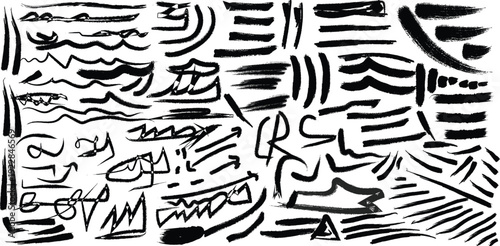 Abstract composition with geometric and organic forms