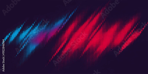 Abstract colorful red background with bright glowing lines and a digital wave pattern forming a vector energy equalizer illustration for a music wallpaper