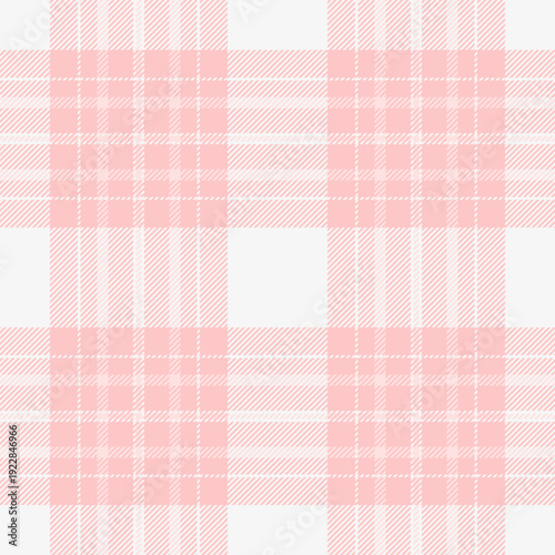 Illustration tartan textile texture, rest background plaid seamless. Brand fabric pattern check vector in light and white colors.