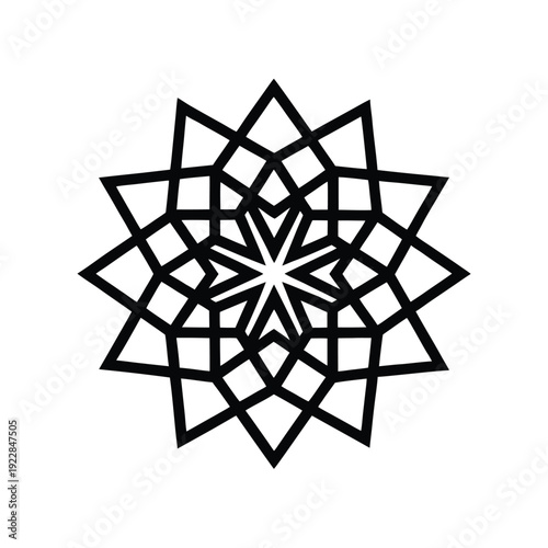 Intricate Islamic Geometric Pattern - Seamless Vector Art