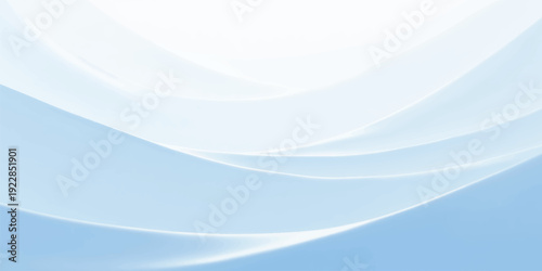 Abstract blue wave background featuring a flowing curve design with soft light and motion lines for a modern business wallpaper illustration
