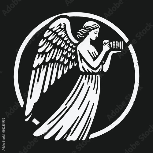 Angel Photographer Logo: A Symbol of Creative Vision and Precision.