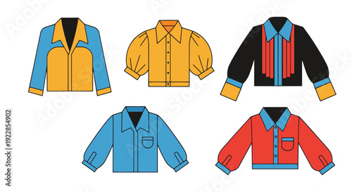 Silk Blouse Line art creative color composition illustration