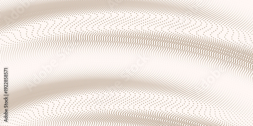 Abstract vector background. Elegant background for business presentations. Lines, point, plane in 3D space.Cryptocurrency fintech network blockchain and programming concept. Brown  background