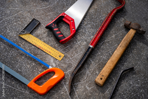 Фотография Construction Tools Flat Lay