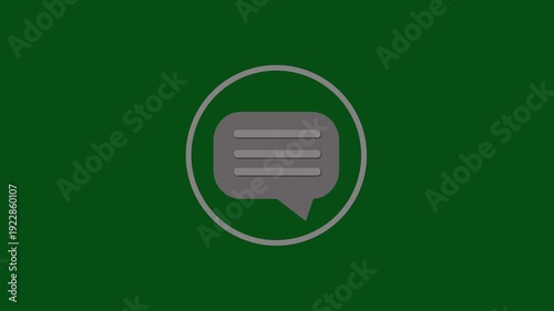 Dialogue Icon: A minimalist icon representing a dialogue, conversation or chat, perfect for digital interfaces.