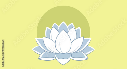 A serene lotus flower blooms peacefully in calm waters at sunrise
