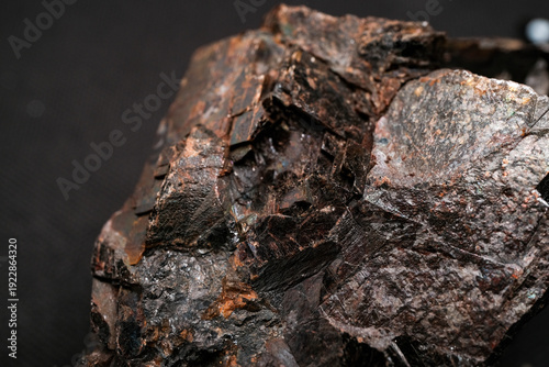 Hematite iron ore close-up