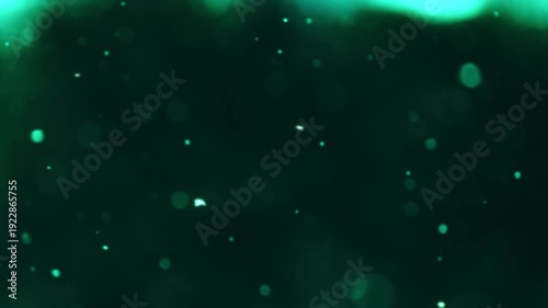 Glow Beneath Water. Luminous Particles In Aquatic Scene. Gentle Glowing Specks Create Ocean Tranquility