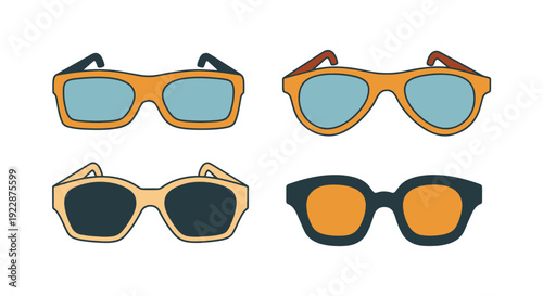 Smart Glasses Line clean creative tone vector