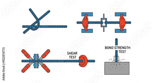 Rebar Test Line art abstract smooth modern illustration