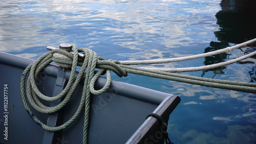 ropes mooring a boat