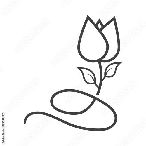 Plumeria flower lotus beauty logo