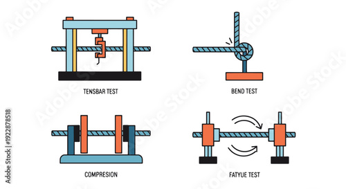 Rebar Test Line art creative bold tone vector